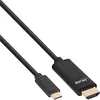 Image de InLine 64112 2 m USB C HDMI Noir Adaptateur de câble vidéo   adaptateurs de câble vidéo (2 m, USB c, HDMI, mâle, mâle, Or)