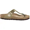 Image de Birkenstock Gizeh Femme Flip Flops Birko Flor Or, regular fit - 37 EU