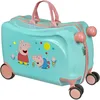 Image de Undercover - Peppa Pig Ride-on Trolley - Bagage pour Enfants à Monter sur Le siège - supporte jusqu'à 50 kg - avec poignées Pratiques - Valise de Voyage Solide