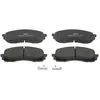 Image de FERODO Plaquettes de freins Avant avec indicateur d'usure sans accessoires FDB1863 Compatible avec SUBARU IMPREZA A trois volumes GD IMPREZA 3/5 portes GR, GH, G3 IMPREZA Break GG