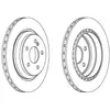 Image de FERODO Disques de frein pour MERCEDES-BENZ: Classe CL, Classe S (Ref: DDF1457C)