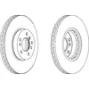 Image de FERODO Disques de frein pour BMW: X5, X3 (Ref: DDF1256C-1)