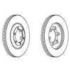 Image de FERODO Disques de frein pour ISUZU: Rodeo, D-Max (Ref: DDF1947C)