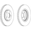 Image de FERODO Disques de frein pour INFINITI: G25/G37/G35 & NISSAN: Murano (Ref: DDF1505C-1)