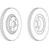 Image de FERODO Disques de frein pour RENAULT: Laguna (Ref: DDF1511C-1)