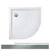 Image de Hoesch MUNA Receveur de douche en quart de cercle, 4195.730,