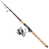 Image de DAM Impressa Tele Spinning Combo, canne à pêche et moulinet pour la pêche en eau douce du brochet et du sandre, solide, léger et polyvalent, noir, 2.70m canne modérément rapide moulinet de taille 3000