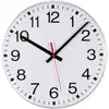 Image de Horloge murale EUROTIME 55000 radiopiloté(e) 30 cm x 300 mm x 300 mm x 300 mm blanc fonction déconomie dénergie