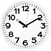 Image de Horloge murale EUROTIME 82321 à quartz blanc