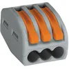 Image de Wago 222-413 Bloc de raccordement pour 3 conducteurs avec leviers, 4 mm maximum Paquete de 50 gris