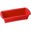 Image de Dr. Oetker 1265 Moule silicone, moule a gateau, moule a cake, moule a cake silicone, moule en silicone, moule pain de mie, Silicone, Rouge, 24 x 10 x 7,5 cm