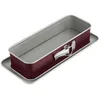 Image de Dr.Oetker 2479 Moule à cake à charnière, moule rectangle à charnière, moule à gâteau rectangulaire, moule à cake, Acier inoxydable, Bordeaux, 30 x 12 cm