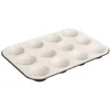 Image de Dr. Oetker 123456 Moule à muffins, moule anti-adhésif avec revêtement premium Exclusive Anthracite/Crème Acier 38,5 x 26,5 x 3 cm