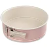 Image de Dr. Oetker 4651 Moule à manqué à charnière bicolore, Moule à gâteaux rétro à revêtement en céramique, Moule rond, Acier inoxydable, Céramique, Crème, Rose, 20cm