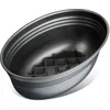 Image de Zenker 6520 Moule à pain ovale avec fond quadrillé, moule à pain de mie, moule à gâteau, Acier, Noir, 26 x 16 x 9 cm