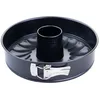 Image de Zenker Perfect Black Moule à charnière avec fond plat et tube Ø 28 cm   Moule de cuisson de qualité supérieure avec revêtement antiadhésif, résistance à la chaleur +230 °C, fabriqué en Allemagne