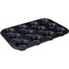 Image de Zenker Perfect Black Lot de 12 moules à muffins en tôle d'acier - Double revêtement antiadhésif - Résistant à la chaleur jusqu'à 230 °C - Idéal pour de délicieux muffins - Fabriqué en Allemagne
