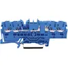 Image de Borne de passage WAGO 2002-1804 5.20 mm ressort de traction Affectation: N bleu 1 pc(s)