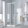 Image de Kermi Ibiza 2000 Porte coulissante, avec élément fixe, pour accès d'angle, I2ED2075202AK, I2ED2