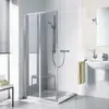 Image de Kermi Ibiza 2000 Porte coulissante, avec élément fixe, pour accès d'angle, I2ED2080181PK, I2ED2