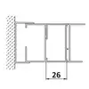 Image de Kermi Nova 2000 Profilé d’élargissement pour porte coulissante, ZDSVSVSN21851K,