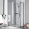 Image de Kermi Ibiza 2000 Porte pivotante, avec élément fixe, I2S1L100181PK, I2S1L