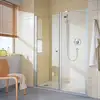 Image de Kermi Ibiza 2000 Porte pivotante, avec élément annexe, pour niche, pour paroi latérale, I2SOR180181PK, I2SOR