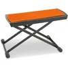 Image de GEWA Repose-pieds en métal (support de guitare), réglable, compact et robuste en orange