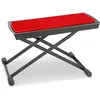 Image de GEWA Repose-pieds en métal (support de guitare), réglable, compact et robuste en rouge