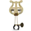 Image de GEWA Porte-partitions de marche Trompette - Laiton - Petite Lyra - 1 poussoir - Avec pince