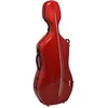 Image de Gewa Étui pour violoncelle AIR - 3,9 kg - Rouge/noir - Fabriqué en Allemagne - Extrêmement incassable, meilleures propriétés d'isolation