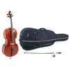 Image de GEWA Violoncelle, Garniture pour violoncelle série Ideale VC2-4/4 Prêt à jouer, housse incluse, archet Massaranduba, cordes Larsen Aurora