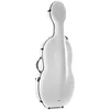 Image de GEWA étui pour violoncelle en polycarbonate 4/4 blanc avec bretelles de sac à dos et poignée latérale