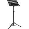 Image de GEWA Pupitre d'orchestre - Métal - pliable - Plateau perforé et amovible - ABS et connexion prismatique - Hauteur 67-120 cm - Poids 3,8 kg - noir