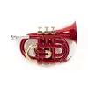 Image de Roy Benson PT-101R Trompette de poche Sib Rouge