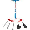Image de Scheppach Bêche pneumatique Aero²Spade | 27Joules | 6,3 Bar | Consommation d'air 280 L/Min | Poignée en Caoutchouc Anti-Vibrations | Lame de bêche forgée, Burins, Pointerolle et Grattoir Inclus