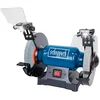 Image de Scheppach Touret Mixte SM200L | Puissance 500W | Pare-étincelles réglable | Porte-outils réglables | Meules en grain 36 et 60 de Ø200mm | LED | Bâti en fonte grise | Travaux multiples