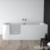 Image de Tellkamp Salida Baignoire pour petits espaces, avec zone de douche et habillage, 0100-043-00-AUF/CR,