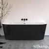 Image de Tellkamp Solitär Wall Baignoire murale avec habillage, 0100-055-0B-A/CRSW,
