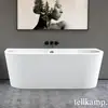 Image de Tellkamp Solitär Wall Baignoire balnéo murale avec habillage, W100-055-SB-AUF/CRWM,