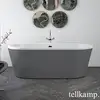 Image de Tellkamp Easy Baignoire balnéo ovale en îlot, W100-076-S0-A/CRWMCM,