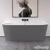 Image de Tellkamp Solitär Wall Baignoire semi-îlot avec habillage, 0100-255-00-A/CRWMCM,