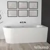 Image de Tellkamp Pio Baignoire balnéo d’angle avec habillage, W100-255-00-L-A/CR,