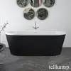 Image de Tellkamp Easy Baignoire ovale en îlot, 0100-276-0B-A/CRWMEB,
