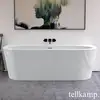 Image de Tellkamp Solitär Wall Baignoire balnéo murale avec habillage, W100-277-00-A/WG,