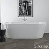 Image de Tellkamp Solitär Baignoire balnéo ovale en îlot, W100-282-0B-A/CR,