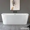Image de Tellkamp Solitär Wall Baignoire balnéo murale avec habillage, W100-055-0B-AUF/CR,