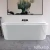 Image de Tellkamp Solitär Wall Baignoire balnéo murale avec habillage, W100-077-S0-AUF/WG,