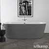 Image de Tellkamp Solitär Baignoire balnéo ovale en îlot, W100-082-S0-AUF/CRWMCM,