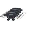 Image de Bosch BP336 - Plaquettes de Frein Arrière pour Voiture - Qualité Bosch - Réduction du Bruit et de la Poussière - Certifié ECE-R90 - Sans Cuivre - Jeu de 4 Plaquettes - Avec Accessoires